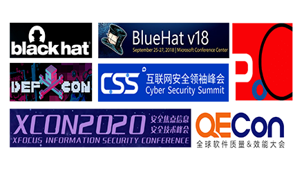 多次在Black Hat、DEF CON、Blue Hat、POC、互联网安全领袖峰会CSS